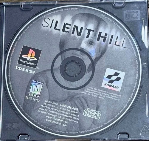 Silent Hill (Sony PlayStation 1, 1999) EX Condition, Disc Only Clean disc