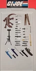 GI Joe Cobra Weapons Accessories Lot Original Hasbro Knives Swords Ect. Lot D