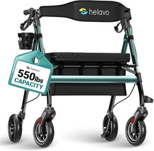 Heavy Duty Bariatric Walker, 550 lb Capacity, Extra Wide, Adjustable Seat