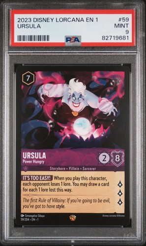 Ursula - Power Hungry graded PSA 9 for sale on eBay