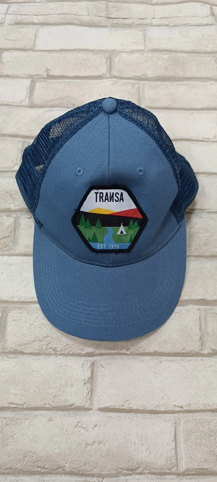 Transa Travel Outdoor Blue Baseball Cap Mesh Cap One Size