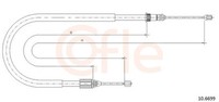 Cofle Handbremsseil Bremsseil Hinten Links Passend FüR Renault Megane Scenic