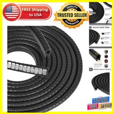 Flexible Edge Trim, 10ft - Easy Install Black Rubber Protector for Edges