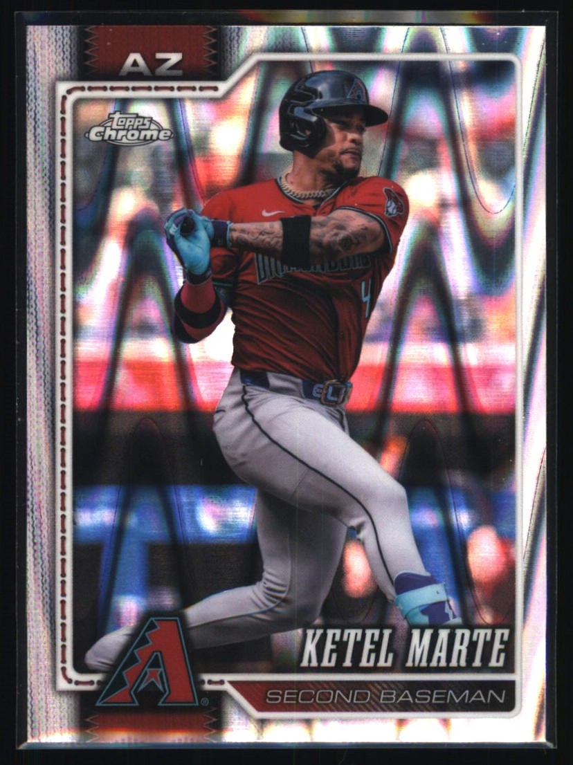 2026 Topps Chrome #99 Ketel Marte Raywave Refractor Arizona Diamondbacks