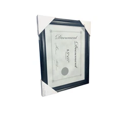 New! 3-Pack 8.5x11" Sleek Black Document Frames | NWT | Home Decor Essential