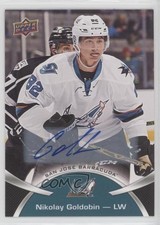 2015-16 Upper Deck AHL Short Print Auto Nikolay Goldobin #128 Auto 0f8