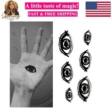 Small Cute Temporary Tattoo Horror Halloween Eye 2 Sheets