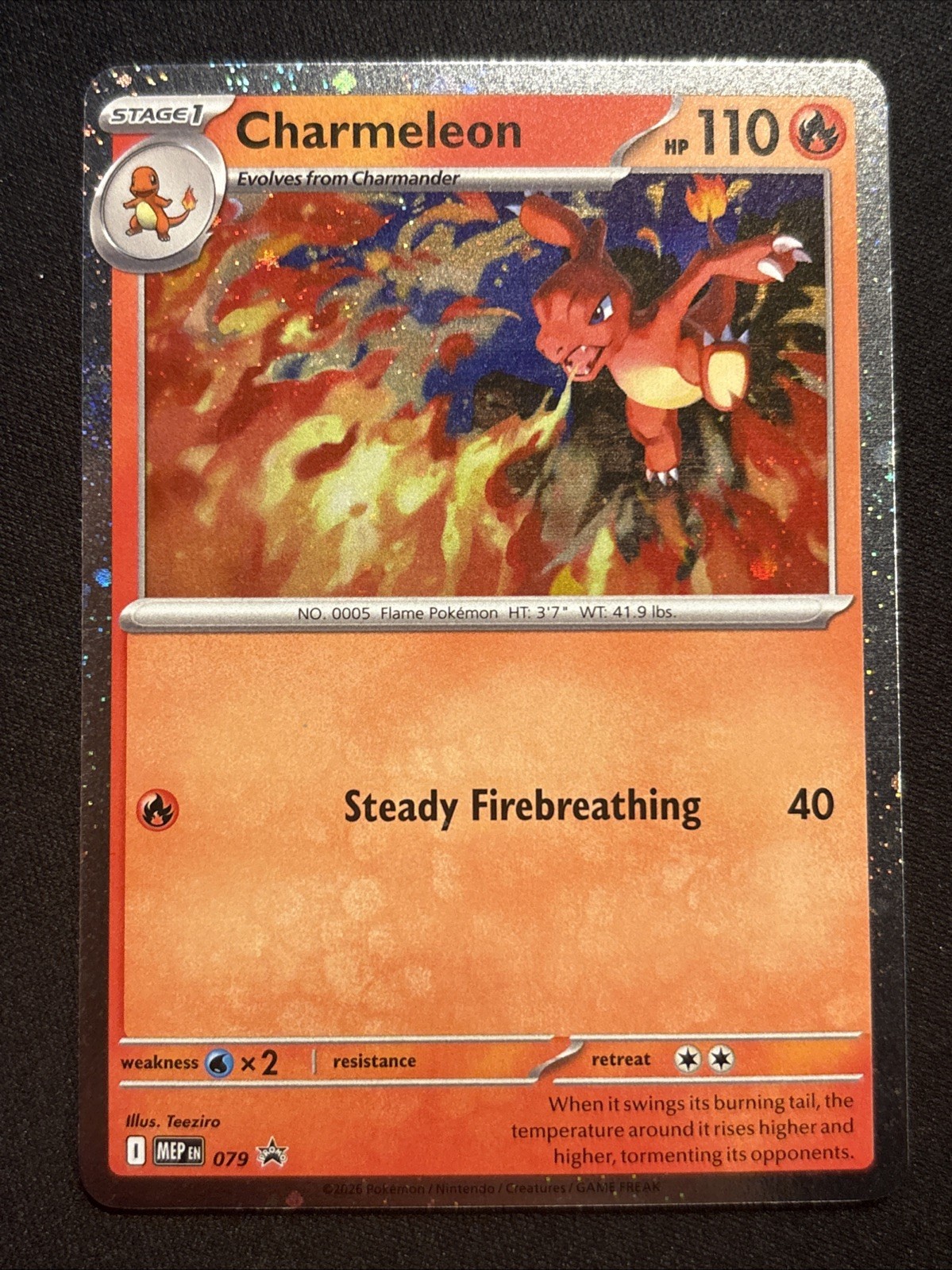 Charmeleon MEP 079 - NM Pokemon Mega Evolution Chaos Rising Holo Promo