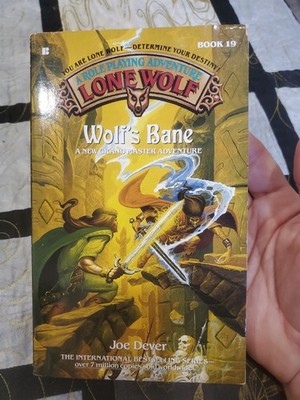 Lone Wolf By Joe Dever: Wolf's Bane Book 19: 1st Ed CYOA - LIKE NEW