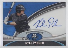 2011 Bowman Platinum Prospect Blue Refractor 78/99 Kyle Parker #BPA-KP Auto 2f9
