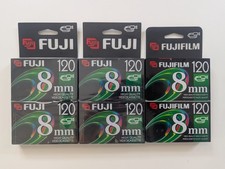 FUJIFILM 8mm 120 High Quality Videocassettes P6-120 Factory Sealed LOT OF 6