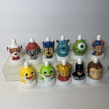Good 2 Grow Lot 11 Collectible Juice Bottle Toppers Monsters Inc, Paw Patrol