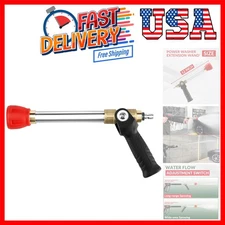Pressure Washer Long Range Nozzle and Shooter Tip Twist Nozzle, Extension Wan...