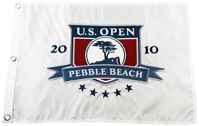 ★希少★U.S. OPEN 2010 Pebble Beach ネームプレート Official 2010 U.S. Open Pebble Beach Embroidered Golf Flag Graeme