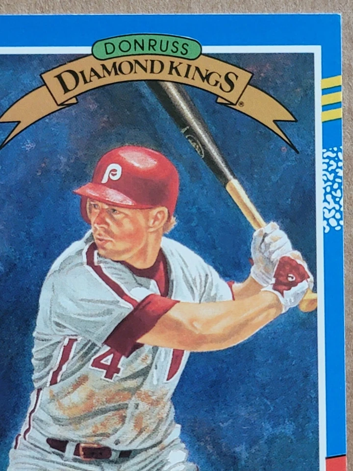 Lenny Dykstra 1991 Donruss Diamond Kings Baseball Card #7 Philadelphia Phillies  - Image 3 of 4