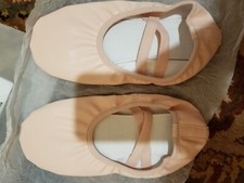 NEW Stelle Ballet Shoes Girls Dance Slippers Soft Leather Ballerina Pink 5MB
