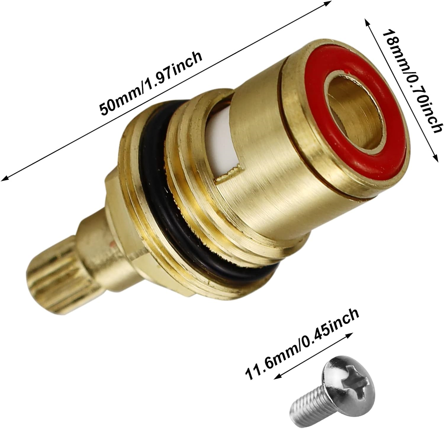 2 Sets Replacement Ceramic Tap Cartridge 1/4 Turn 20 Spline,Tap Glands Seals for eBay