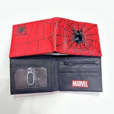 Spider-Man Peter Parker Cartoon PU Leather With Card Holder Bi-Fold Purse Wallet