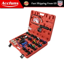 Radiator Pressure Tester Coolant Purge Refill Vacuum Cooling System Kit 28pcs