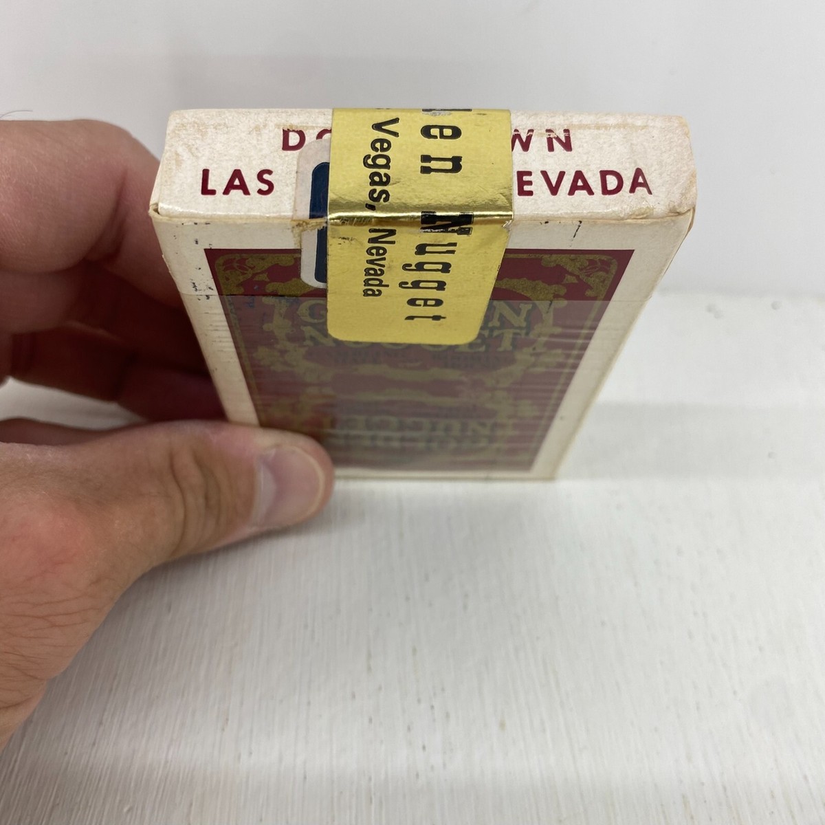 Golden Nugget Vintage Las Vegas Casino Red Playing Cards Gold Seal