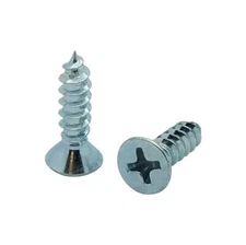 #6 x 5/8" Flat Head Zinc Coated Phillips Head Wood Screws, 500 Qty (BCP32)