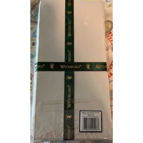 NWT Waterford Ardmore Victorian Traditional White Tablecloth 102"x60"+4 Napkins - Picture 4 of 10