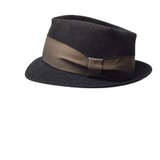 Vintage The Gun Club by Stetson Mens Hat Royal De Luxe Brown Fedora 6 3/4 Ribbon