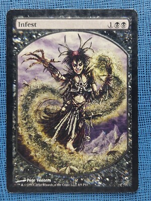 mtg textless cards MTG 1x Infest (Textless) MP Player Rewards Promo (multi available 2 3 4)  Magic