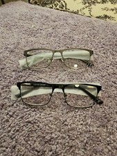 Design Optics by Foster Grant Full Frame Metal Reading Glasses 1.25 Lot Of 2