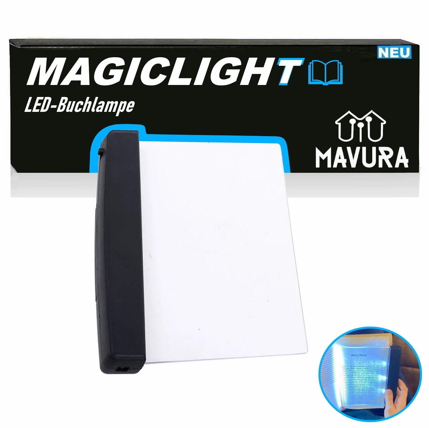 MAGICLIGHT LED Buchlampe Lesehilfe Buchleuchte Leselampe Lesezeichen einstellbar
