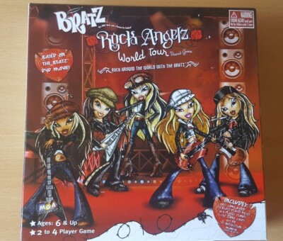 BRATZ ROCK ANGELS WORLD TOUR BRETTSPIEL VON MGA ENTERTAINMENT KOMPLETT SEHR GUTER ZUSTAND HANDBUCH
