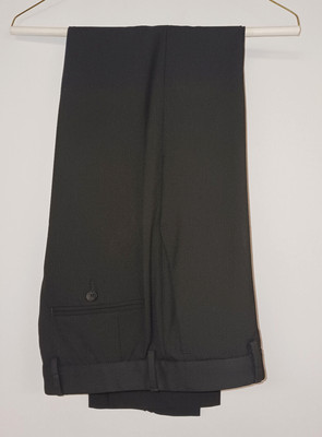 JM Haggar Black Dress Pants 29W 32L Slim Fit Super Flex Waistband