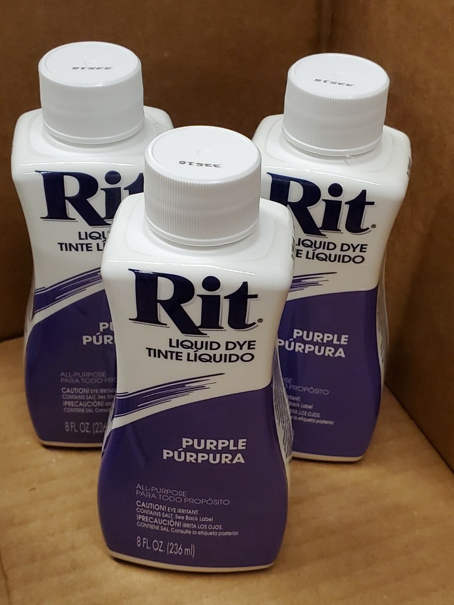 Rit Dye Liquid Fabric Dye 8 oz Clothes cloth Crafts Paper Wood 