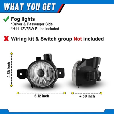 AUTOWIKI Fog Lights For 2011-2013 BMW 5 Series 528i 535i 550i & ActiveHybrid 5 - H8 35W Halogen, DOT/SAE - View #8
