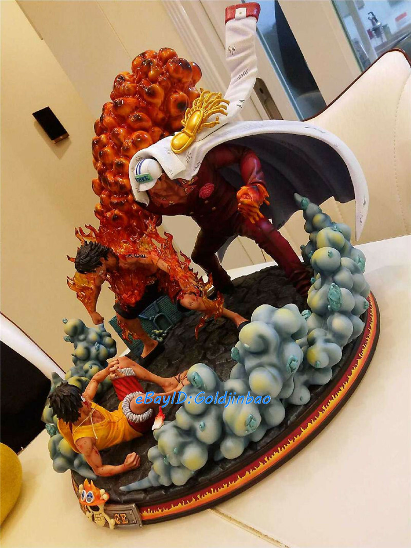 Original MRC The Death Of Ace Resin Model Luffy Sakazuki Statue In