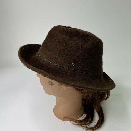 Brown Fur felt Fedora Hat 