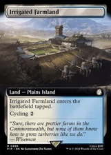 Irrigated Farmland Extended Art Foil - PIP 0499 - NM - MTG Magic