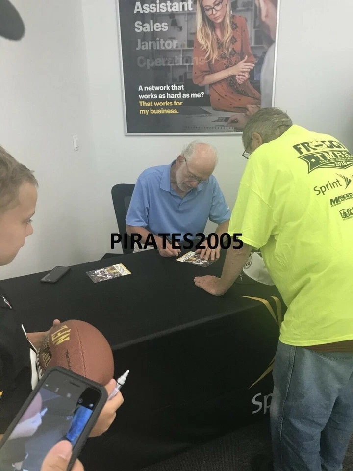 JACK HAM SIGNED TOUCHDOWN PYLON PITTSBURGH STEELERS HOF PROOF JSA COA - Image 2 of 2