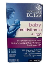Mommy's Bliss Baby Liquid Multivitamin + Iron - 1 fl oz - Exp 03/26