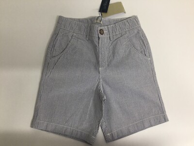 Mango MNG Jungen BRANDNEUE Shorts Alter 9-10 Jahre blau Nadelstreifen