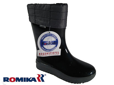 Romika Schneestiefel gefüttert mit herausnehmbaren Strumpf, schwarz PVC 05101