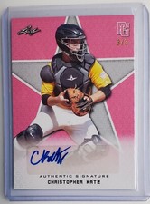 2020 Leaf Perfect Game Pink Christopher Katz Autograph RC Auto 1/1