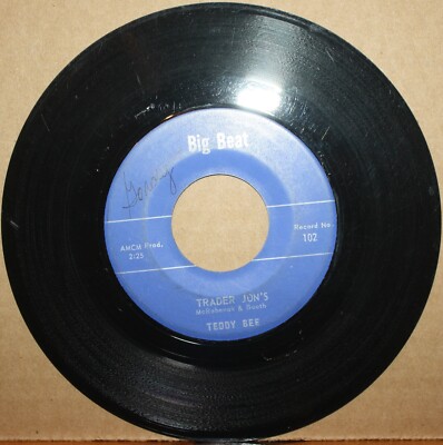 TEDDY BEE, Trader Jon's / Walking Back Home - New Orleans R&B on BIG BEAT 102
