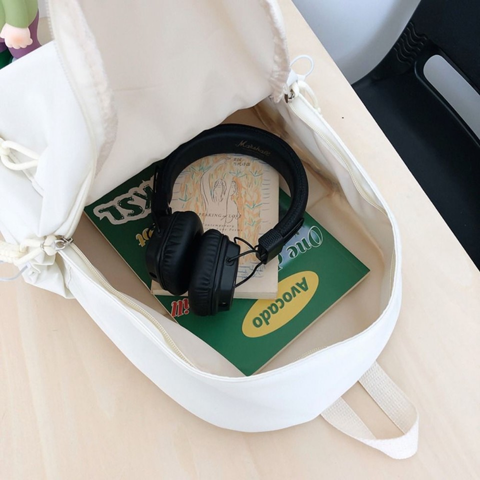 Waterproof Solid Color Backpack Casual Travel Luggage Backpack for