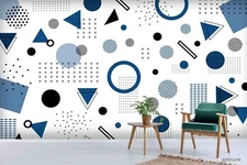 3D Geometric Graphic Wallpaper Wall Murals Removable Wallpaper 2