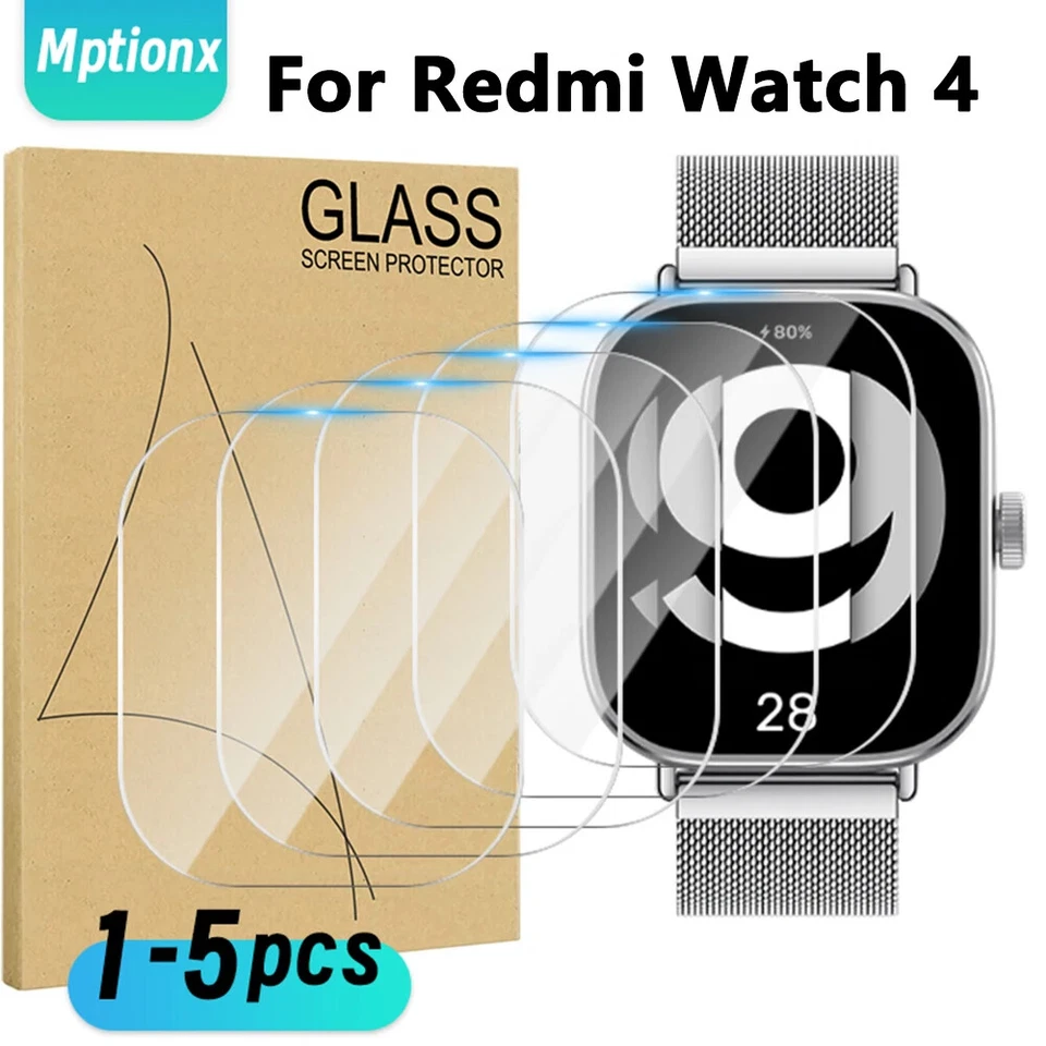 Smart Watch Protector Tempered Glass HD Screen For Xiaomi Redmi Watch 4 3pcs