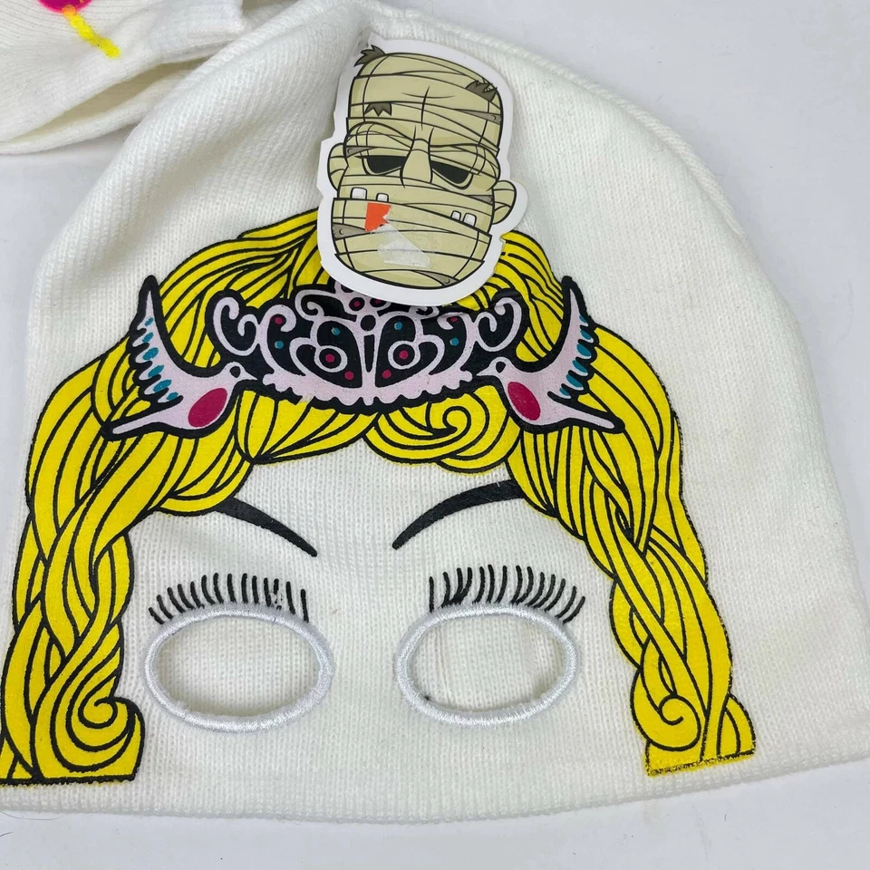 Conjunto monstruo clima frío logotipo gorro guantes de Halloween sombrero Foto 2 de 4