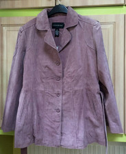 Centigrade Very Pretty Washable Suede Lilac Purple Jacket New Bnwt.
