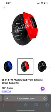 S197 05-14 Mustang TBM XS3 brake kit race red. brand new in the box 