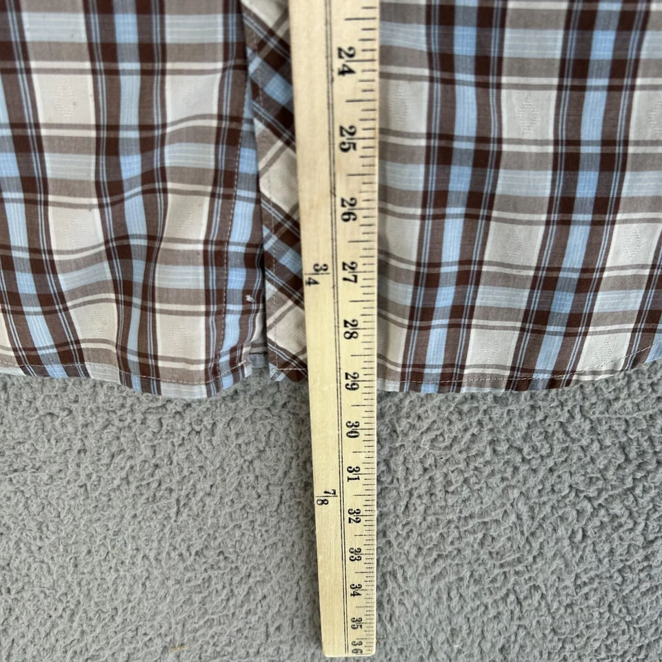 Vtg Split Skate Button Up Shirt L Mens Plaid Short Sleeve Y2K 2000s wear - Image 4 of 4